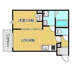 kit石橋阪大前 1LDKの間取図画像