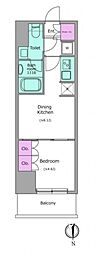 ワンルーフレジデンス上野御徒町 1DKの間取図画像