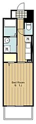 アンシャンテ 1Kの間取図画像