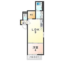 Silas塚本 1LDKの間取図画像