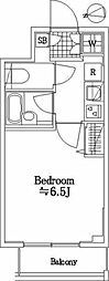 スパシエ八王子クレストタワー 1Kの間取図画像