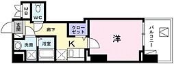 都営新宿線 菊川駅 徒歩5分の賃貸マンション 3階1Kの間取り