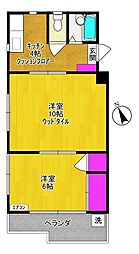 シャトレー星川 1LDKの間取図画像