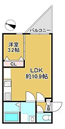 間取図画像 1LDK