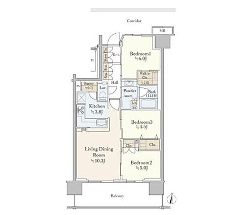 グローリオ東京住吉_間取り_0