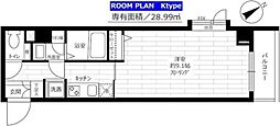 ステージファースト八王子 1Kの間取図画像