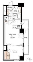 ブランシエスタ両国 5階1LDKの間取り