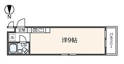 ユーカリハイツ八王子 ワンルームの間取図画像