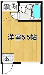 スペース210 ワンルームの間取図画像