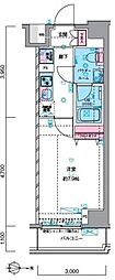 ジェノヴィア押上スカイガーデン 1Kの間取図画像