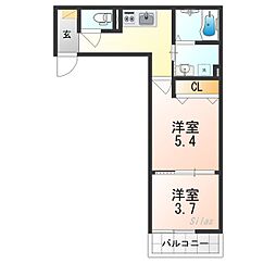 ヴェルメゾン加美東 3階/-