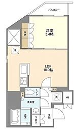 KURAMAE214 2階1LDKの間取り