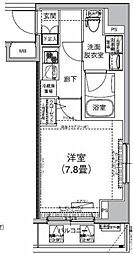 アイル赤羽サウス 1Kの間取図画像