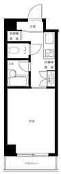 ルーブル都立大学2 1Kの間取図画像