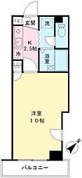 リムーブル田口 1Kの間取図画像