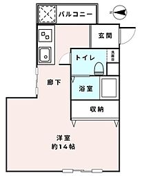 シルクハイツ徳丸 ワンルームの間取図画像