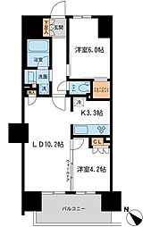 BLESS宮崎台 2LDKの間取図画像