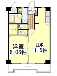 リベラいわき 1LDKの間取図画像