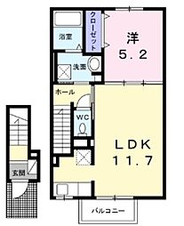 間取図画像 1LDK