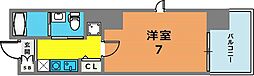 エトワール灘 1Kの間取図画像