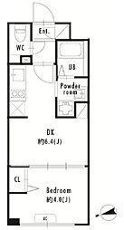プライマル大塚 3階1DKの間取り
