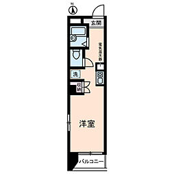 宮崎ビル ワンルームの間取図画像