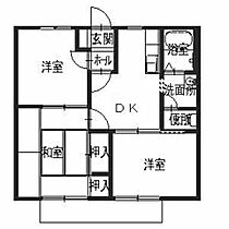 ウィステリア仁川 0202 ｜ 兵庫県西宮市仁川町１丁目9-12（賃貸アパート3DK・2階・52.50㎡） その2