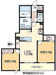 間取図画像 2LDK