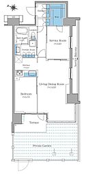 ブランシエスタ王子 1SLDKの間取図画像