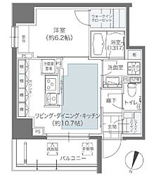 メゾンカルム本郷 1LDKの間取図画像