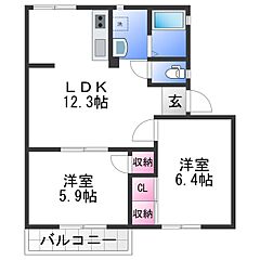 物件の間取り