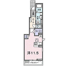 メゾンドC・W2 ワンルームの間取図画像