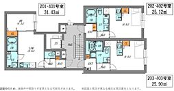 ＬＵＯＲＥ文京本駒込 4階1LDKの間取り