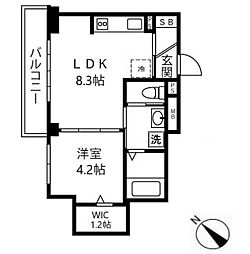 クレスト下北沢 1LDKの間取図画像