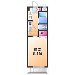サンモール 1Kの間取図画像