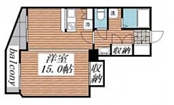 モンテ・オーロ 1階1LDKの間取り