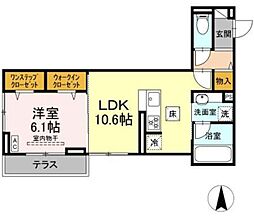 ステラルーチェ 1LDKの間取図画像