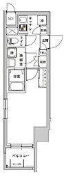RisingPlace浅草EAST 1Kの間取図画像
