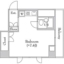 豊和ビル ワンルームの間取図画像