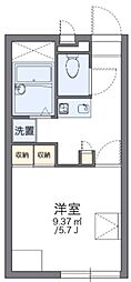 レオパレスジュネスドミール 1Kの間取図画像