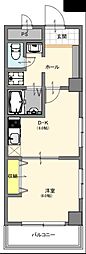 ラビエール常盤 1DKの間取図画像