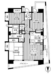 コスモ戸田公園セントラルビュー 3LDKの間取図画像