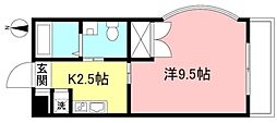 メゾンドイズミ 1Kの間取図画像