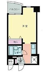 サンハイツ 4階1Kの間取り