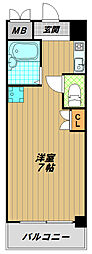 サニーパレス白川台 1Kの間取図画像