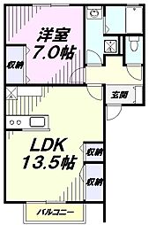 間取図画像 1LDK