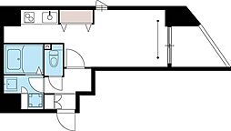 JR総武線 浅草橋駅 徒歩6分の賃貸マンション 3階ワンルームの間取り