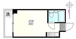 リエス本郷 ワンルームの間取図画像