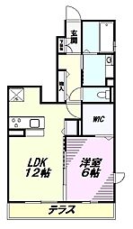 ココンセレソ 1LDKの間取図画像