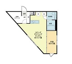 PREAS HONANCHO 2階1LDKの間取り